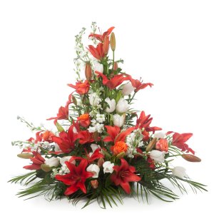 Sympathy Lilies, Roses & Tulips